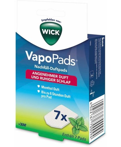Wick WH 7 classic menthol vapo pads