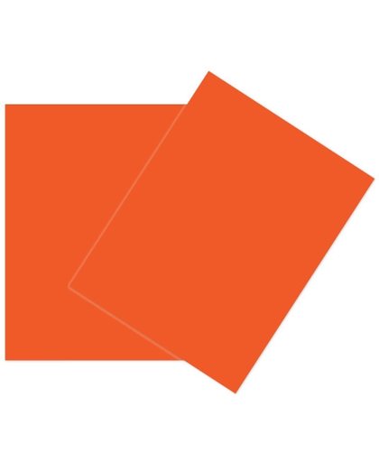 Basis Kaarten Stock, Oranje 21.6x27.9cm (50 Stuks) [PC409]