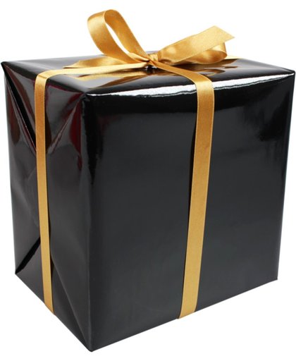 LOVLY® Cadeaupapier, 50cm, 200m, Uni´s, 677, zwart