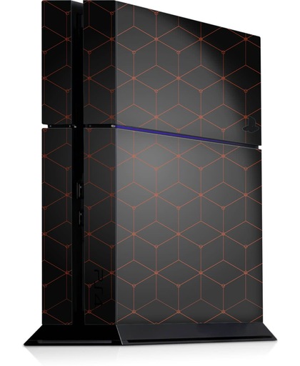 Playstation 4 Console Sticker Hexagon Oranje-PS4 Skin