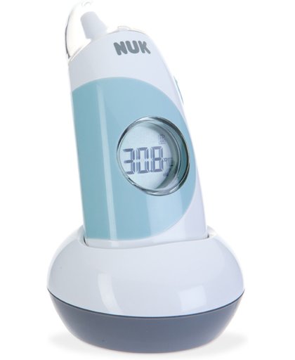 NUK 80800686 Thermometer 4-in-1 | Oor, voorhoofd-, omgevings- en oppervlakte temperatuur |  Wit / Blauw