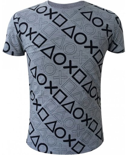 PlayStation - All over PlayStation Buttons T-shirt