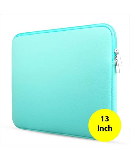 Laptop & macbook sleeve - opberghoes laptop - laptop case - 13 inch - blauw - DisQounts