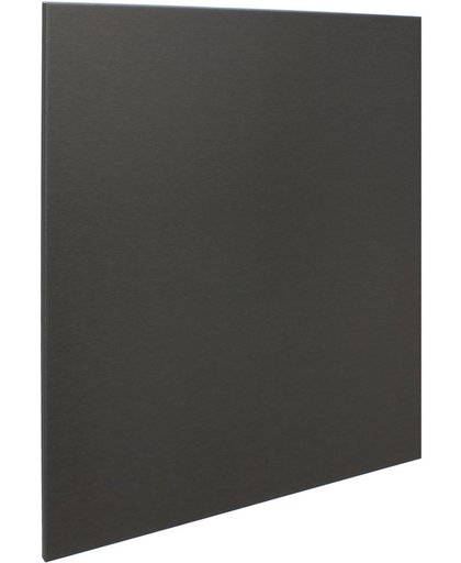 RVS achterwand geborsteld zwart 60 x 75cm