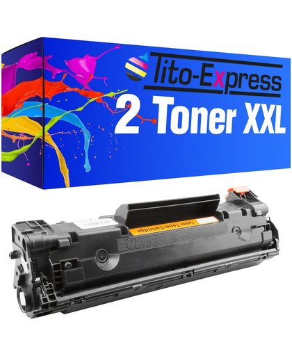Tito-Express PlatinumSerie Platinum Serie 2x Toner XL Black compatible voor HP CE278A