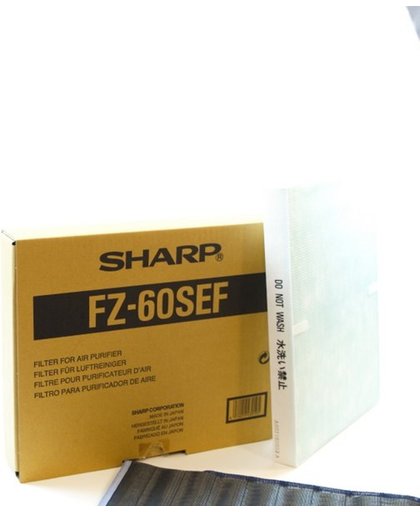 Sharp HEPA/ koolstof filter set FZ-60SEF voor Sharp luchtreinigers FU-55SES/ FU-60SES luchtreiniger.
