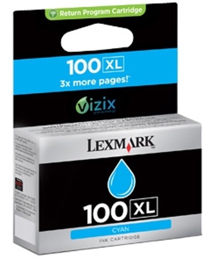 Lexmark 100XL - Inktcartridge / Cyaan