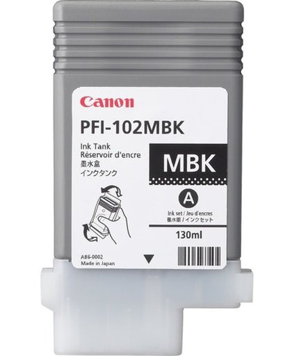Canon PFI-102MBK 130ml Mat Zwart inktcartridge