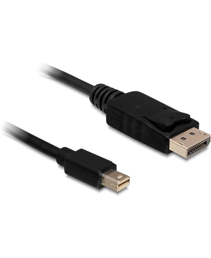 S-Impuls Mini DisplayPort naar DisplayPort kabel - DP1.2 4K 30Hz / zwart - 2 meter