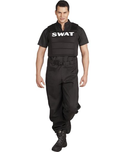 3 stuks: Volwassenenkostuum SWAT officer - maat 54/56