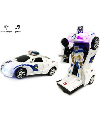 Politie Robot Car 2 in 1 robot en auto | Pioneer