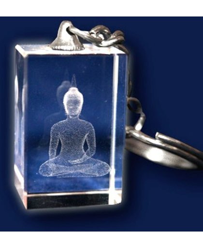 3D kristal sleutelhanger Boeddha