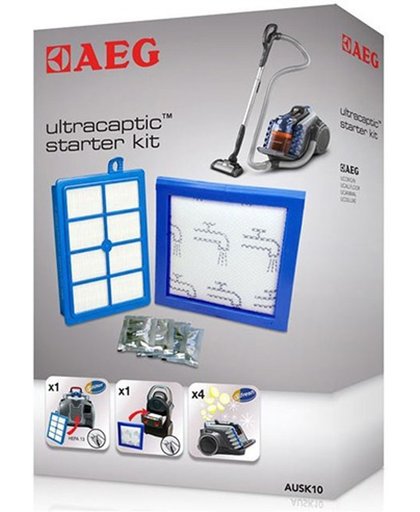 AEG filters voor stofzuiger UltraCaptic en LX9 modellen - STARTERKIT LX9      AUSK10