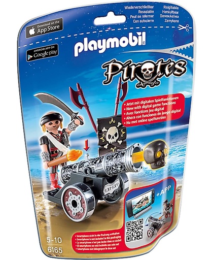 Playmobil Piraat met zwart kanon  - 6165