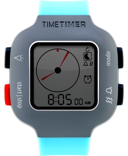 Time Timer Watch Plus - Kindermaat turquoiseblauw