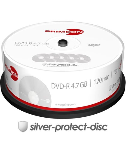 Primeon 2761203 4.7GB DVD-R 25stuk(s) lege dvd