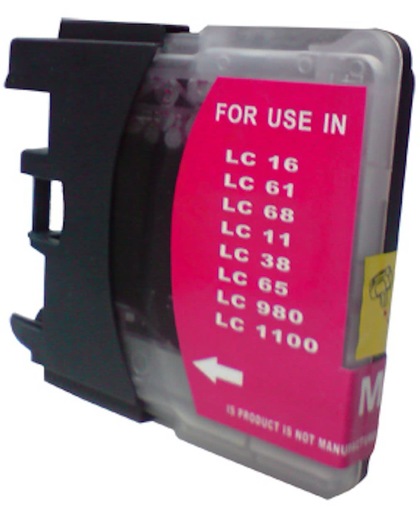 Merkloos - Inktcartridge / Alternatief voor de Brother LC 980XL / Magenta / Hoge Capaciteit
