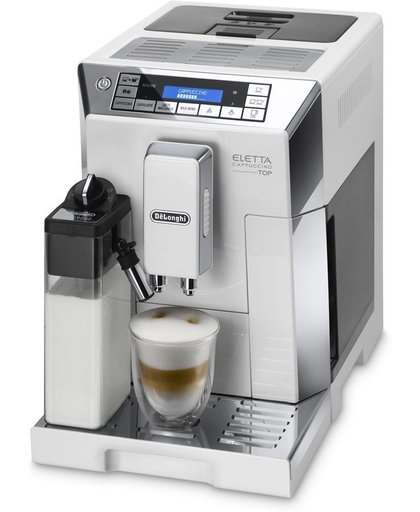 De'Longhi ECAM 45.760.W Eletta Cappuccino - Volautomaat Espressomachine - Wit/Zilver