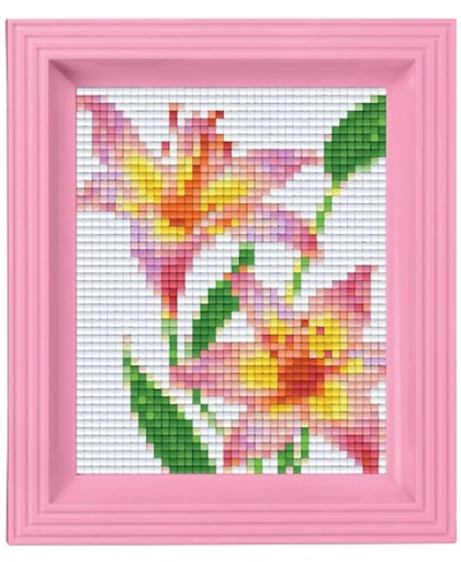 Geschenkverpakking Pixel Roze Lelie