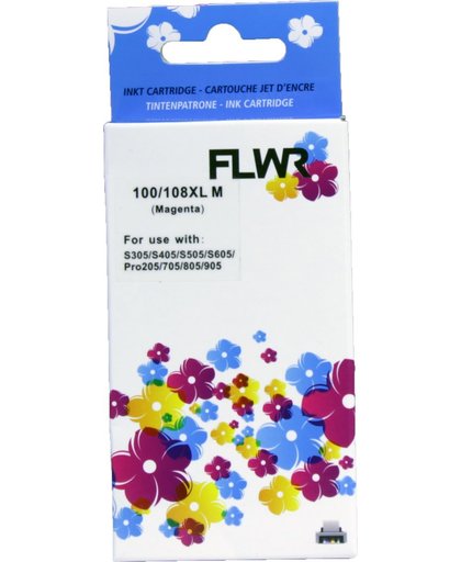 FLWR 100XL magenta (14N1070E) geschikt voor Lexmark