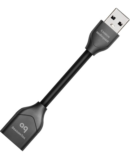 AudioQuest DragonTail 0.112m USB A USB A Mannelijk Vrouwelijk Zwart USB-kabel