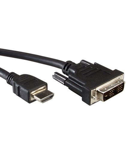 Value monitorkabel DVI (18+1) / HDMI M/M 10 m