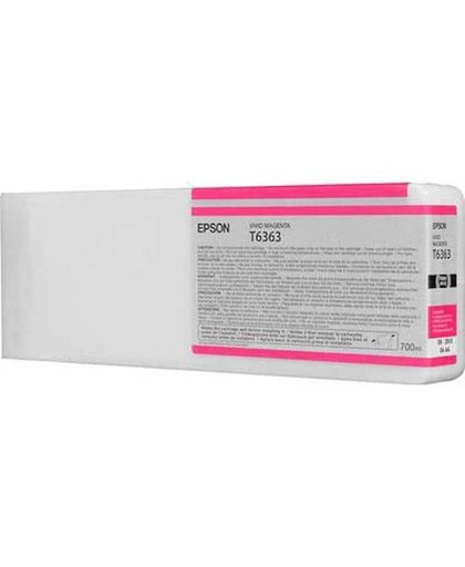 Epson inktpatroon Vivid Magenta T636300 UltraChrome HDR 700 ml inktcartridge