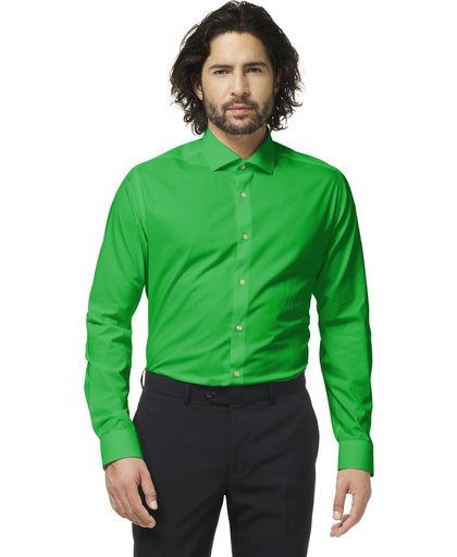 OppoSuits Evergreen Overhemd voor Heren (Groen) - Zakelijke en Vrijetijds Overhemden voor Mannen, Meerdere Kleuren Beschikbaar