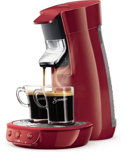 Senseo Viva Café HD7826/81 Vrijstaand Handmatig Koffiepadmachine 0.9l 2kopjes Kers koffiezetapparaat