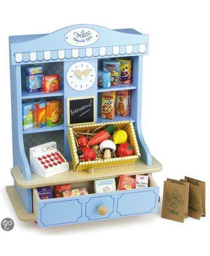 VILAC Houten speelgoed winkeltje compleet met 27 accessoires
