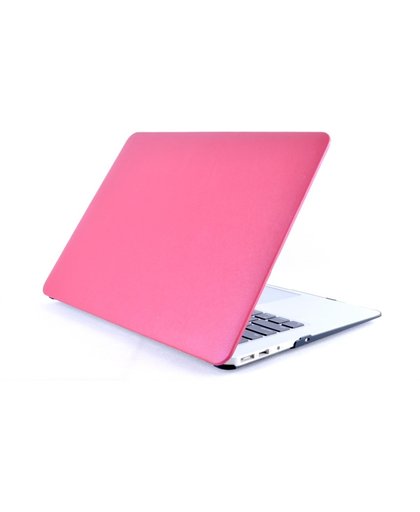 Macbook Case voor MacBook Air 11 inch - Laptoptas - PU Hard case - Roze