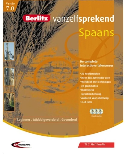 Berlitz Vanzelfsprekend Spaans 7.0 Pc Cd-Rom