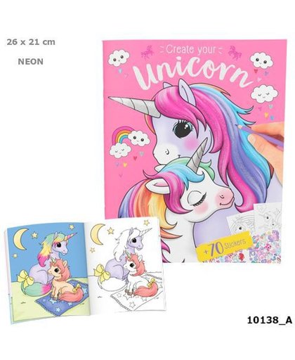 Kleur-en Stickerboek - Ylvi Create your Unicorn