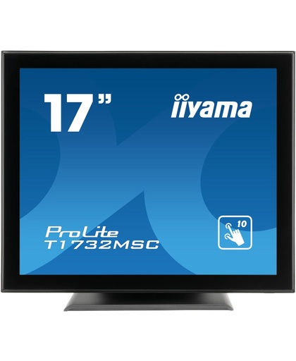 iiyama ProLite T1732MSC-B1X 17" 1280 x 1024Pixels Multi-touch Multi-gebruiker Zwart touch screen-monitor