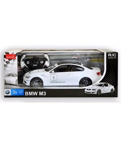 Radiografisch bestuurbare witte BMW M3 auto 1:14