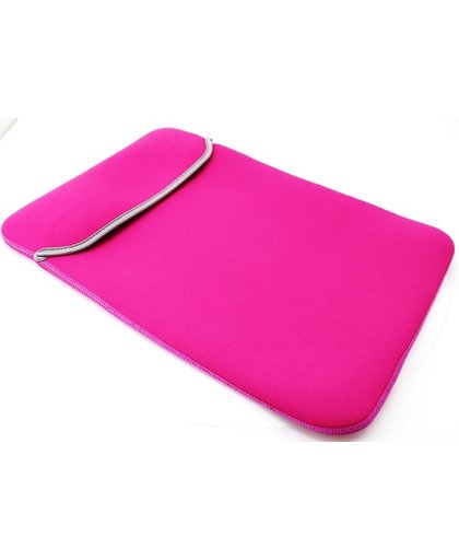 Universele Laptop Sleeve voor Macbook / Laptop tot 13 inch - Hot Pink