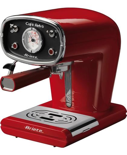 Ariete Cafe Retro Cappuccino Machine Rood