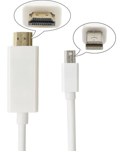 Mini Displayport (Thunderbolt) Port naar HDMI Kabel Adapter - 1,8 Meter - Macbook Pro  / iMac