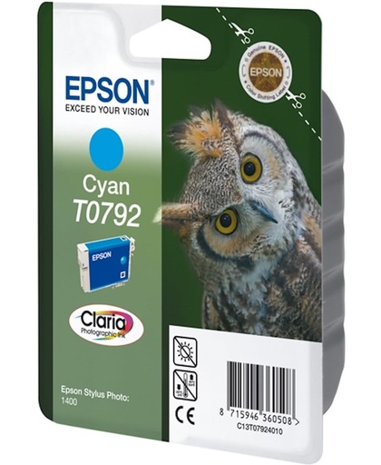 Epson inktpatroon Cyan T0792 Claria Photographic Ink inktcartridge