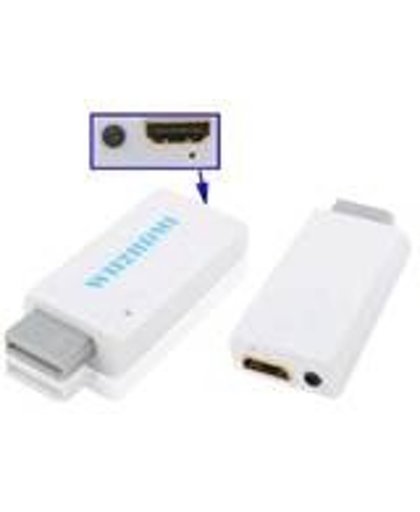 Plug and play HDMI adapter voor Nintendo Wii. Wii-Link HDMI converter met 3.5mm audio- en HDMI aansluiting.  1 jaar garantie op breuk en werking.