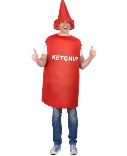 Ketchup fles kostuum voor volwassenen - Verkleedkleding - One size
