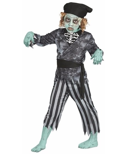 Halloween - Zombie piraten kostuum / outfit voor jongens - Halloween horror kleding 5-6 jaar (110-116)