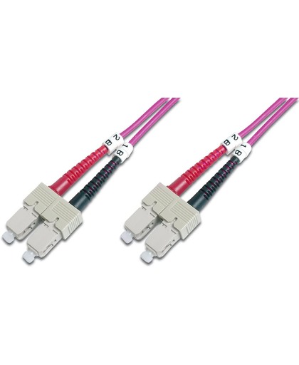ASSMANN Electronic DK-2522-10-4 10m SC SC Paars Glasvezel kabel
