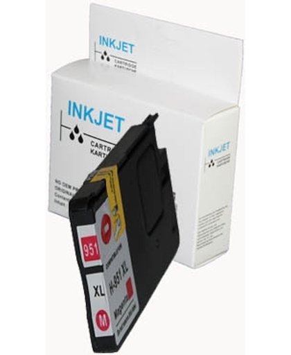 Toners-kopen.nl HP-951XL CN047AE magenta  alternatief - compatible inkt cartridge voor Hp 951Xl magenta Officejet Pro 8100 wit Label