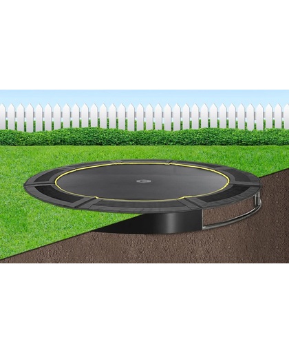 Flatground trampoline Capital Play 305 Black Inground