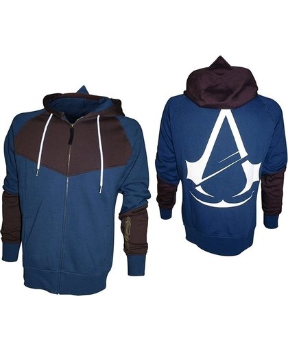 Assassin's Creed Unity Blue/Brown Hoodie with Print