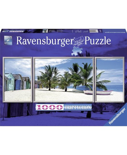 Ravensburger puzzel Eiland Saona, Caraïben - Legpuzzel - 1000 stukjes triptychon