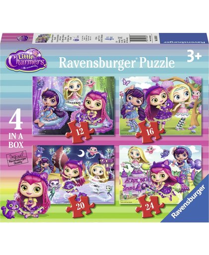 Ravensburger Little Charmers 4in1box puzzel - 12+16+20+24 stukjes - kinderpuzzel