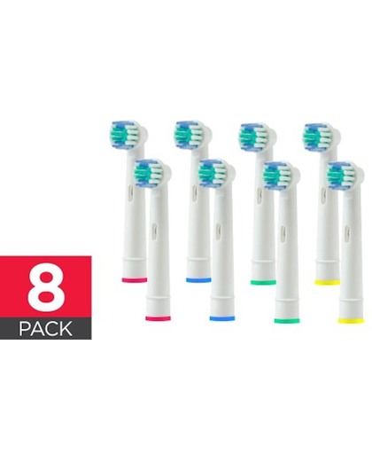 Opzetborstels - 8 stuks - passend op Oral B electrische tandenborstels