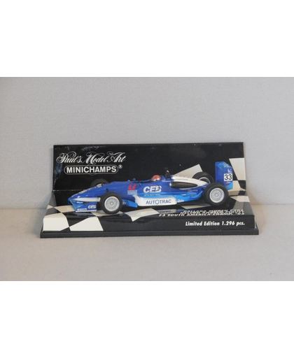 Dallara Mugen F301 N.A. Piquet F3 South America Champ 2002 1:43 Minichamps Blauw / Wit 400 020333